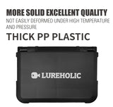 LUREHOLIC Fishing Tackle Box – Waterproof Organizer for Lures, Hooks, Jig Heads, Swivels, Snaps & Fishing Accessories Storage