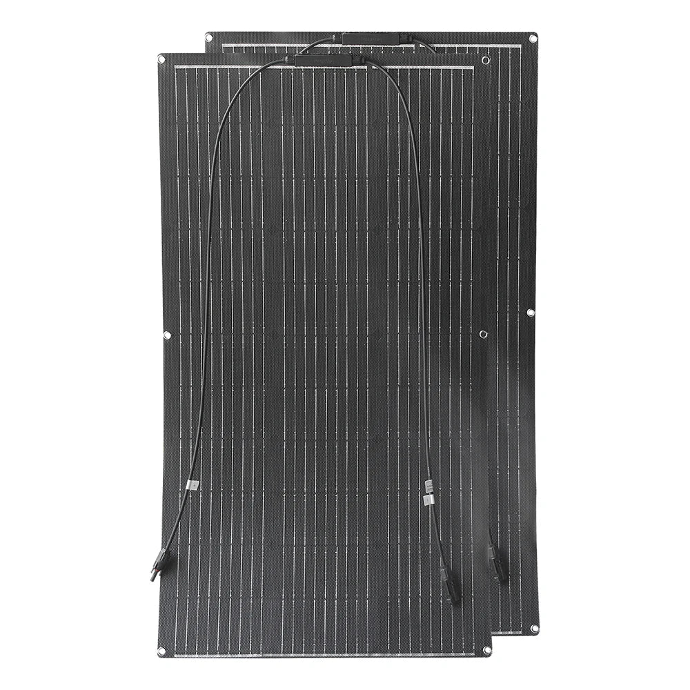 High Efficiency ETFE Flexible Solar Panel Monocrystalline 100W 200W 300W 400W Kit for 12V Battery Charger Off-Grid Power Camping