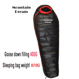 Winter Goose Down Mummy Sleeping Bag – Adult 3-Season Warmth