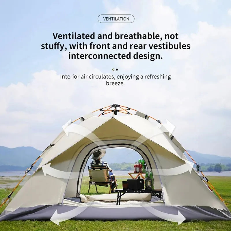 Automatic Quick-Opening 3-4 Person Camping Tent