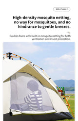 Automatic Quick-Opening 3-4 Person Camping Tent
