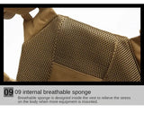 Nylon Tactical Vest – Body Armor Plate Carrier with MOLLE System for Airsoft