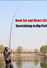 Telescopic Fishing Rod – 3.9m/4.2m/5.0m Carbon Surfcasting Rod, Travel Spinning & Baitcasting Rod with 20–250g Power Casting