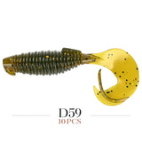 MEREKING Flapper Grub Fishing Lure – 77mm, 6g Soft Silicone Artificial Bait