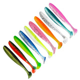 10pcs T-Tail Worm Soft Lures
