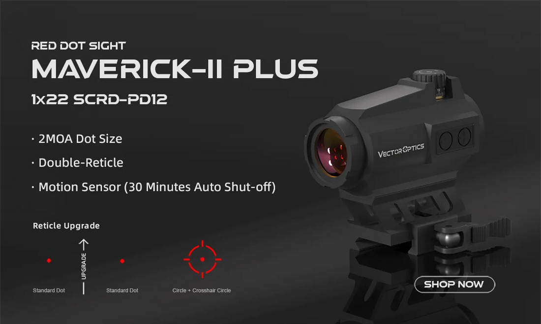 Vector Optics Frenzy-X 1x22x26 MOS Red Dot Scope Hunting Collimator Sight