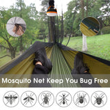 Portable Camping Hammock with Mosquito Net & Rain Shelter