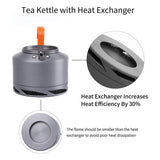 Fire Maple Hiking Teapot – Outdoor Camping Kettle with Heat Exchanger & Filter (0.8L / 1.3L)