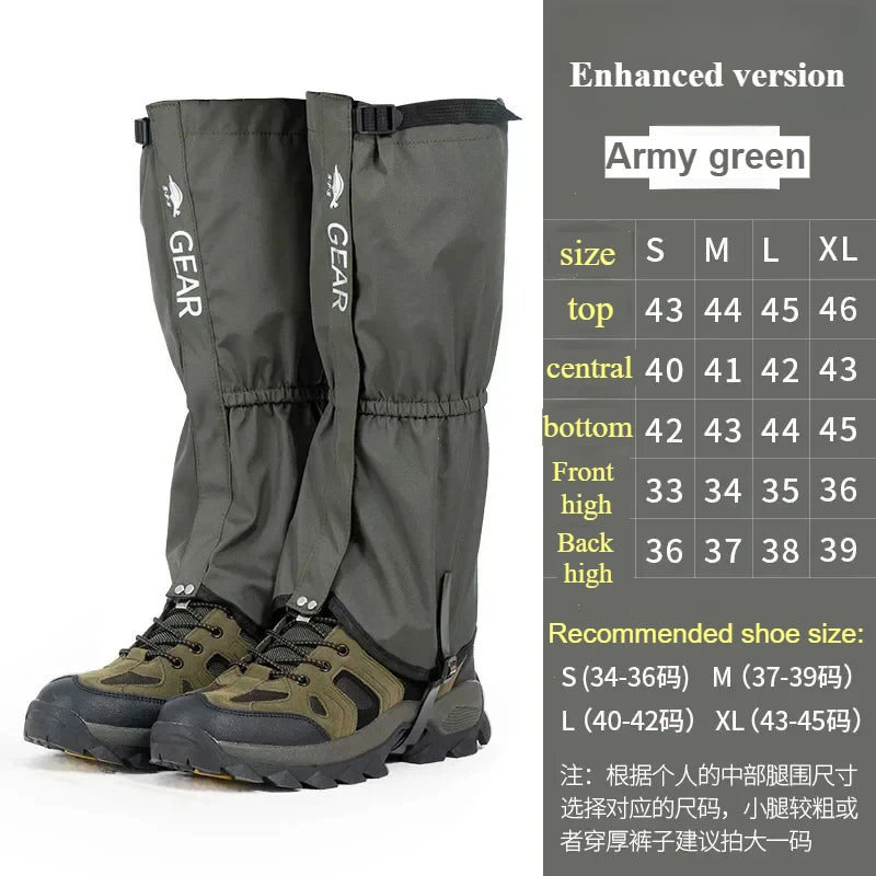 Outdoor Waterproof Hiking Leg Gaiters