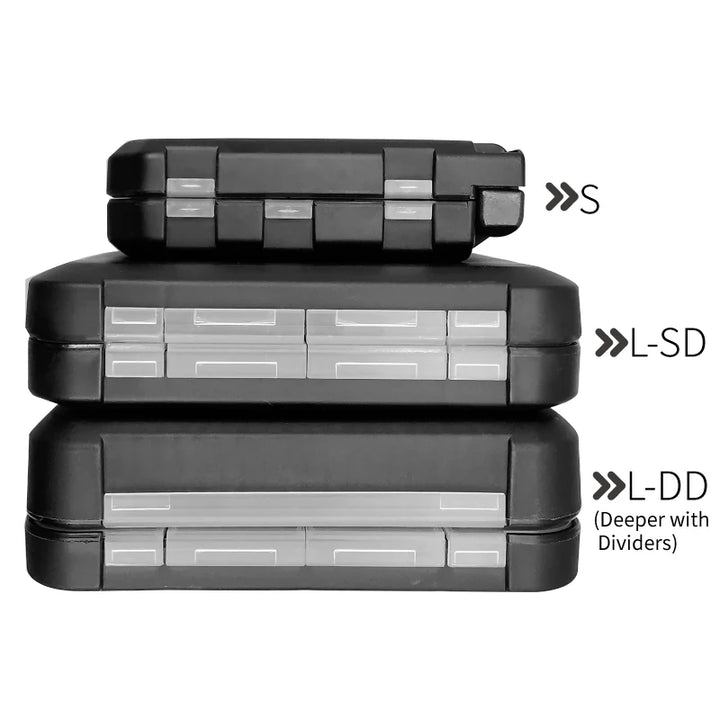 LUREHOLIC Fishing Tackle Box – Waterproof Organizer for Lures, Hooks, Jig Heads, Swivels, Snaps & Fishing Accessories Storage