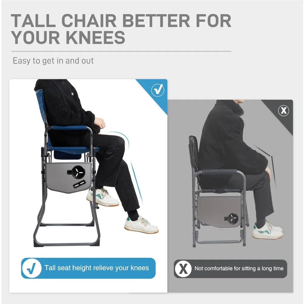 Portable Tall Folding Director’s Chair