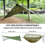 Portable Camping Hammock with Mosquito Net & Rain Shelter