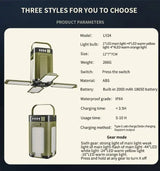 2000mAh Solar Camping Light