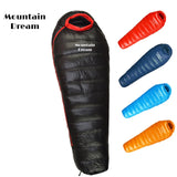 Winter Goose Down Mummy Sleeping Bag – Adult 3-Season Warmth