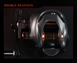 SEASIR Cast X2 Baitcasting Reel – 7.3:1 Gear Ratio, Hybrid Ceramic Bearings, Carbon Fiber Washer, Dual Bearing System & N52 Brake