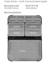 LUREHOLIC Fishing Tackle Box – Waterproof Organizer for Lures, Hooks, Jig Heads, Swivels, Snaps & Fishing Accessories Storage