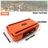 170–410PCS Professional Fishing Kit with Tackle Box – Hooks, Sinkers & Swivels for Bass, Trout & Saltwater Fishing, Rust-Proof Accessories