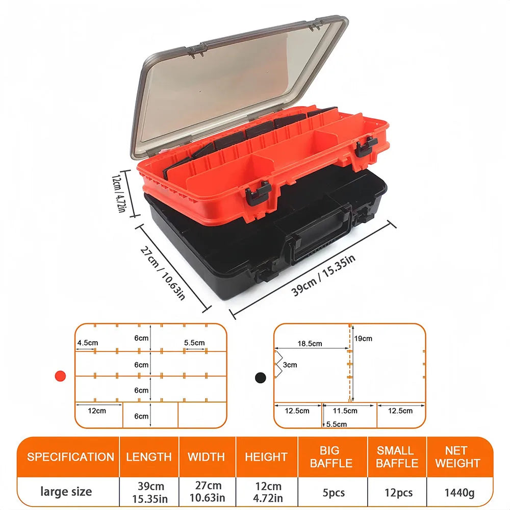 Double-Layer Fishing Tackle Box