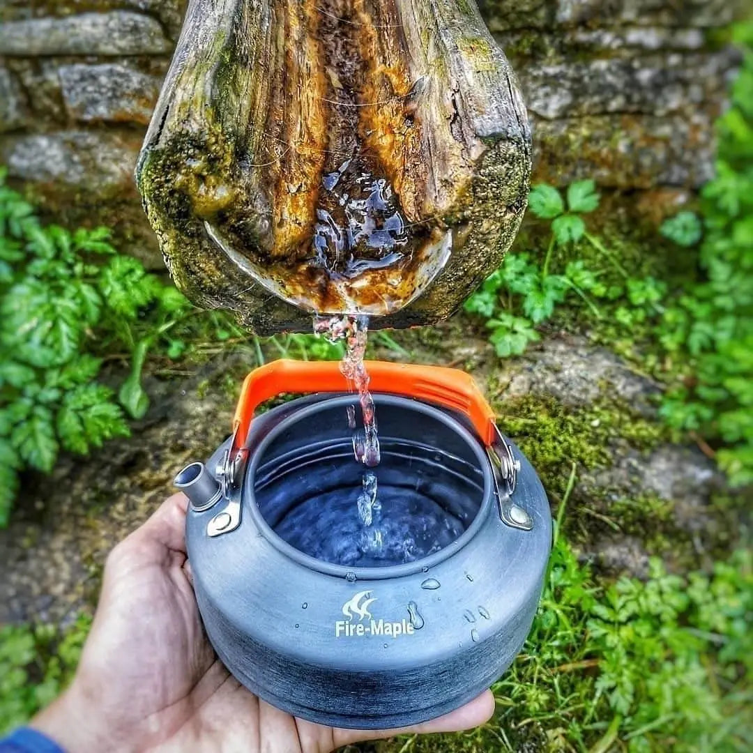 Fire Maple Hiking Teapot – Outdoor Camping Kettle with Heat Exchanger & Filter (0.8L / 1.3L)