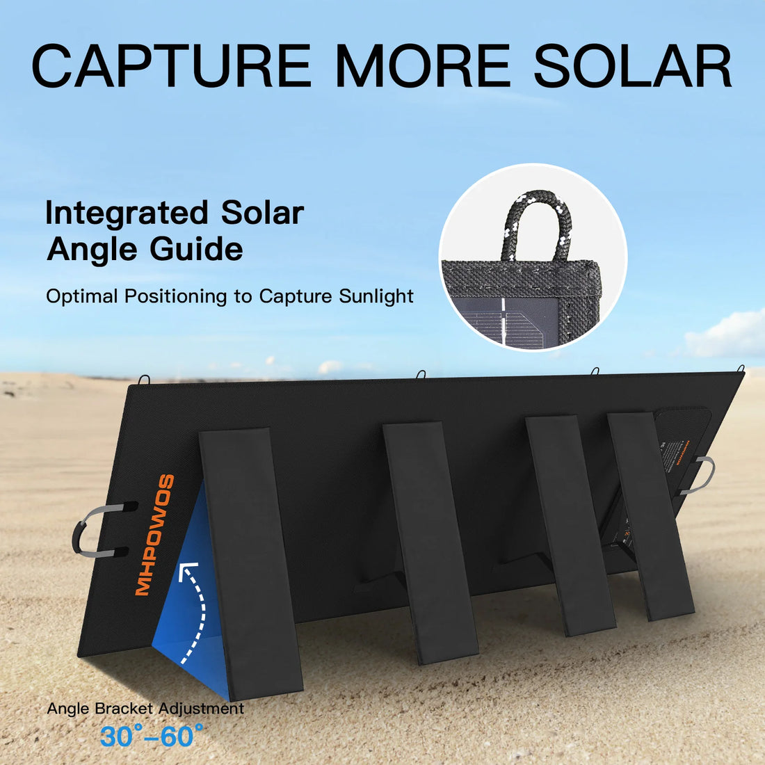 MHPOWOS 400W Portable Solar Panel