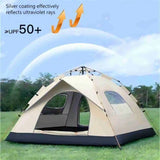 Outdoor Camping Tent – Sunshade Shelter with 2 Doors & 2 Windows for Travel & Self-Driving Trips