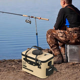 Foldable EVA Live Fish Bucket – Multifunctional Outdoor Fishing and Bait Bag