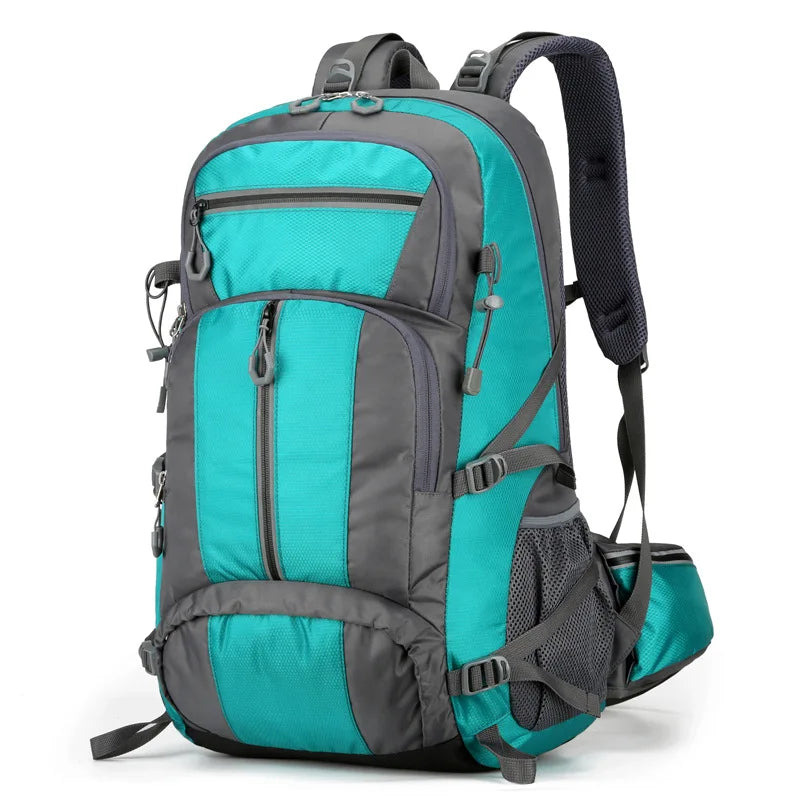 50L Nylon Backpack Camping Bag Outdoor Sport Hiking Trekking Climbing Travel Shoulder Reflective Shoes Luggage Outdoor Men Bag