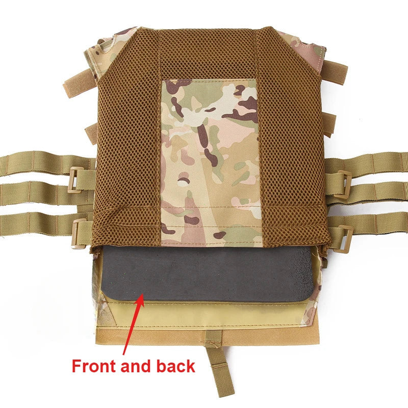 Nylon Tactical Vest – Body Armor Plate Carrier with MOLLE System for Airsoft