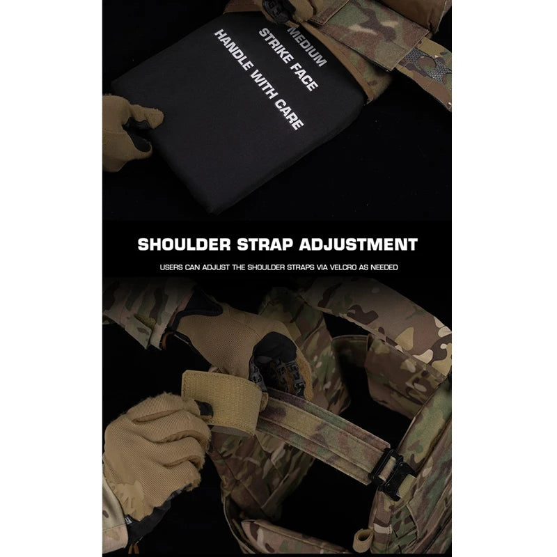 Ferro V5 FCPC Plate Carrier – Modular MOLLE Hunting Vest with Triple Magazine Pouch